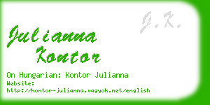 julianna kontor business card